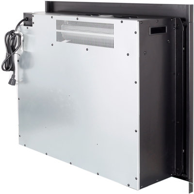 33 Inch Infrared Electric Fireplace With Removable Trim Kit Insert, Touch Panel Home Decor Heater, Smokeless Firebox