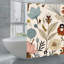 Rideaux de douche Retro Floral, 71 x 71