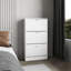 Range-chaussures escamotable, rangement, blanc, 9,4 po x 24,8 po x 45,4 po, panneau de fibres à densité moyenne, 1 pièce, armoires, trois compartiments en duvet