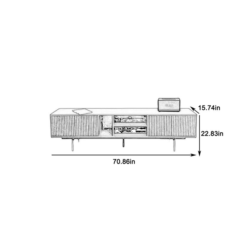 TV Cabinet with Rational Storage Display