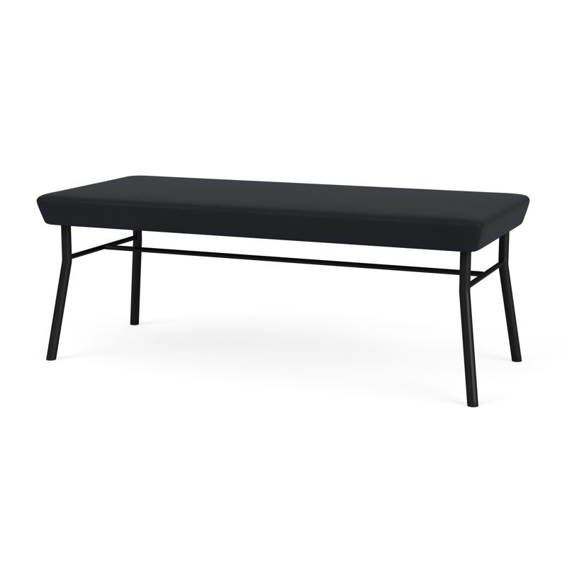 Banc en métal 2 places Chat, Noir, Noir Modena