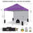 10 Ft. W x 10 Ft. D Steel Pop-Up Canopy Beach Tent with 1 Side Wall-108163944