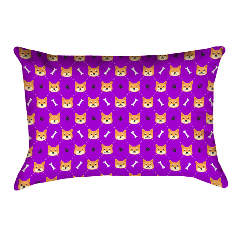 Coussin Katelyn Elizabeth, Sergé de coton, Mauve