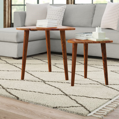 Tom Solid Wood Nesting Tables