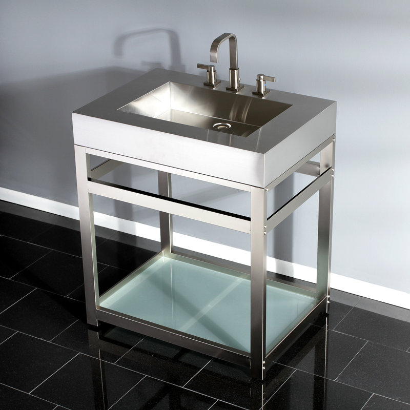 Fauceture 31" Single Bathroom Vanity, Brushed Nickel