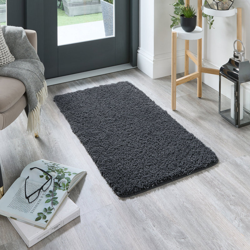 Solid Colour Machine Tufted Area Rug, Rectangle 60 x 100 cm