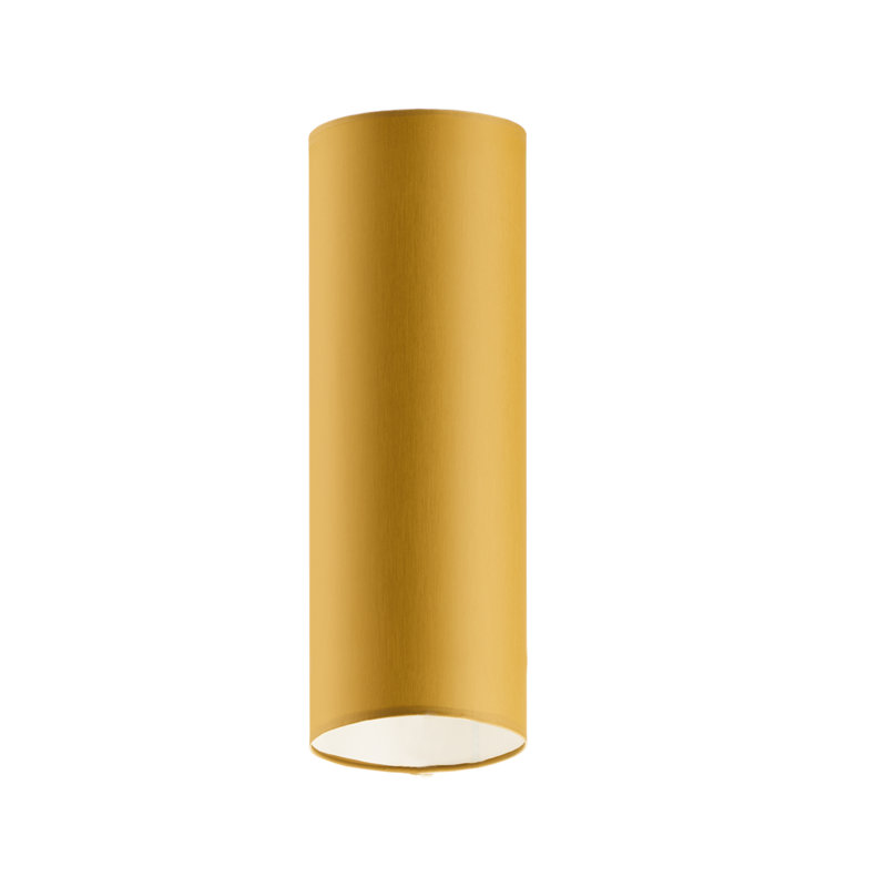 Audrei Fabric Flush Mount, Mustard