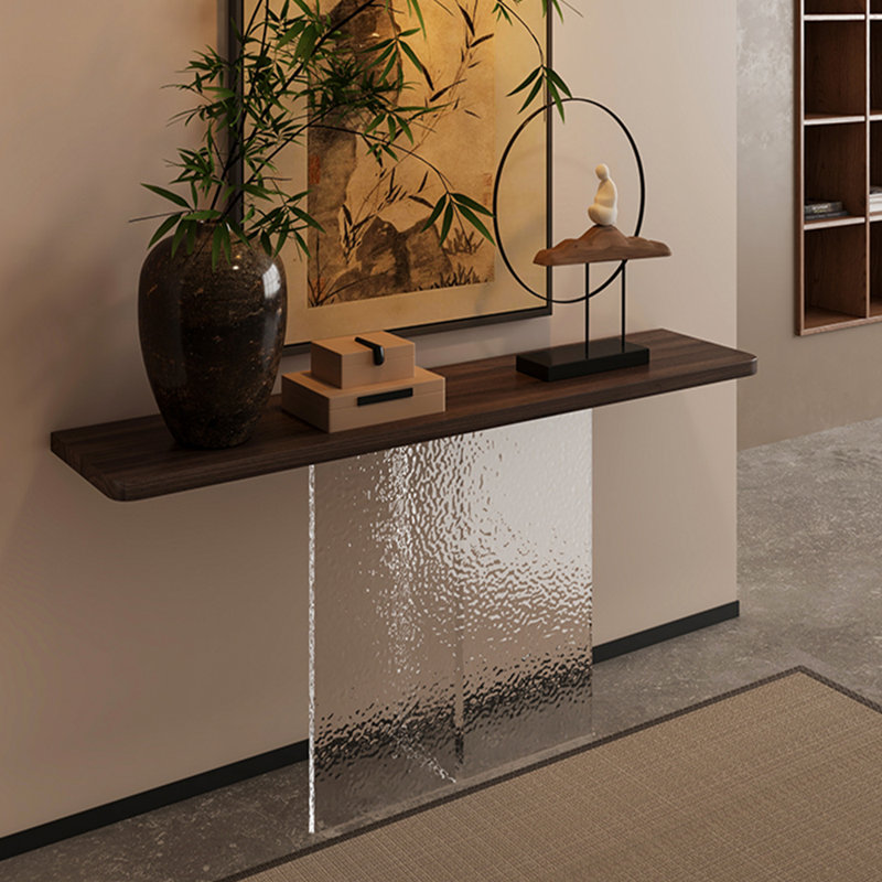 Console moderne simple et rectangulaire, H 29,5 po x l 63 po x P 11,8 po