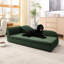 Chien moyen et grand - Vague irrégulière, accoudoir simple, coussin en lin, pieds en plastique bas, olive, tissu attrayant pour chien moderne, doux-1018758440