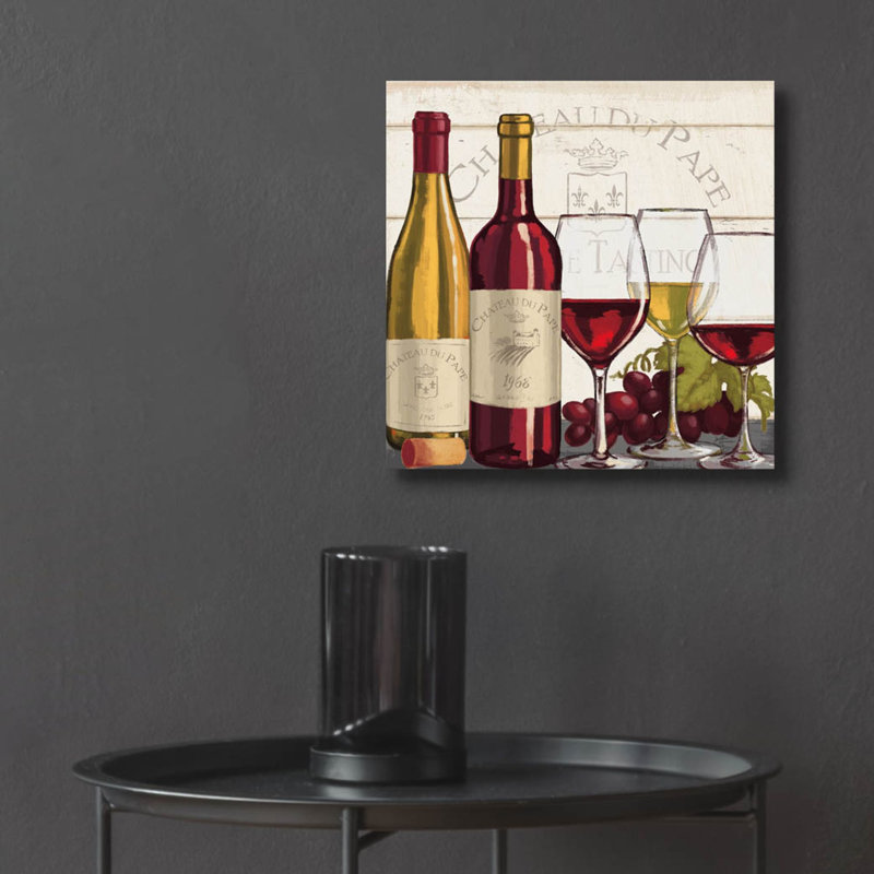 «Wine Tustation 2» par Janelle Penner, art mural en verre acrylique, H 12 po x l 12 po x P 0,13 po
