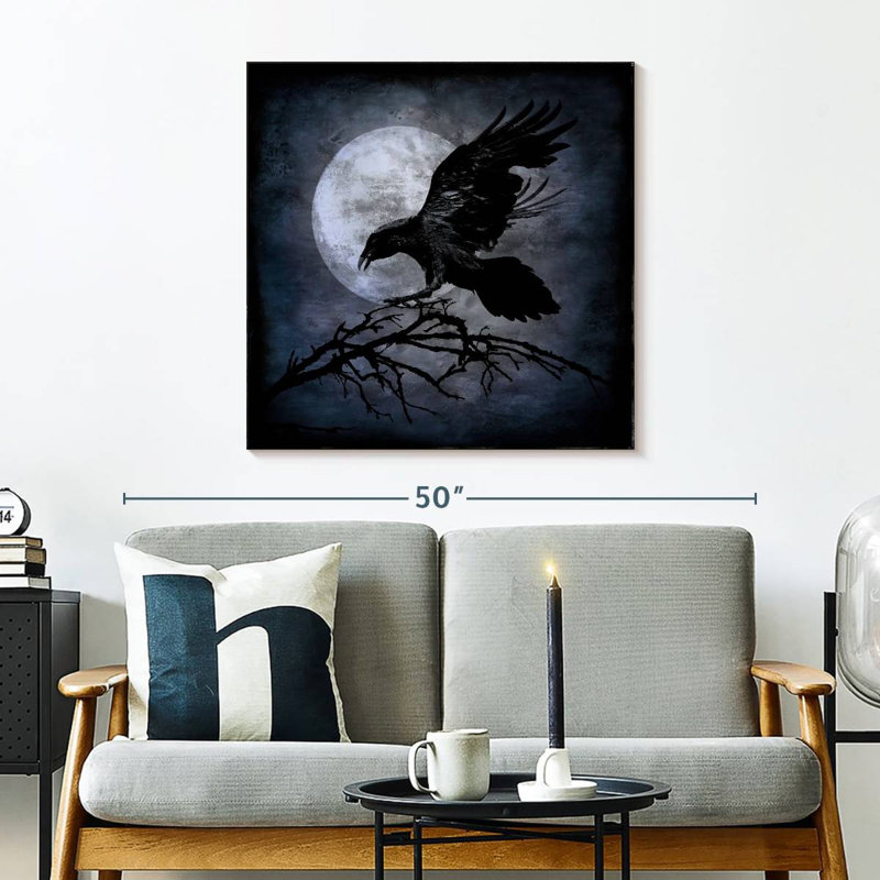 Kelan Moonlight Crow, 30" H x 30" W