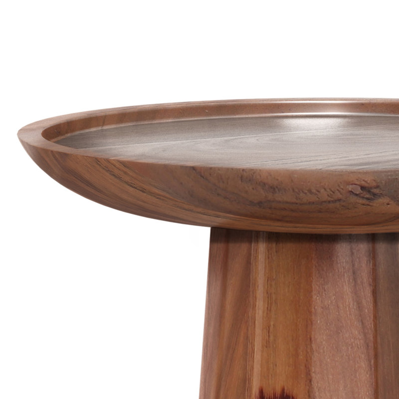 Modern - Wooden Accent Table - Light Cognac, Dark Brown