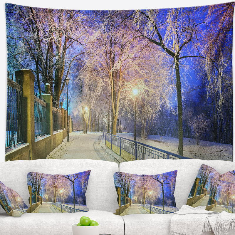 Tapisserie de jardin bleu vif Mariinsky, H 32 po x l 39 po
