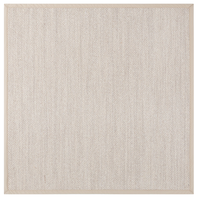 Natural Fiber 136 Area Rug In Marble / Beige, Square 6'