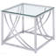 Table de bout carrée en chrome-1291728146
