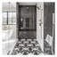 Mezzo 11x18 Polished Calacatta Marble Mosaic Tile-1392186641