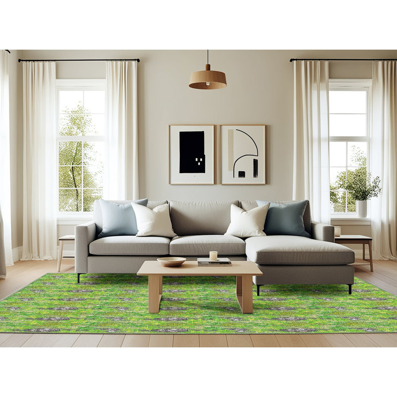 Abstract Indoor Rug, Rectangle 6' x 9'
