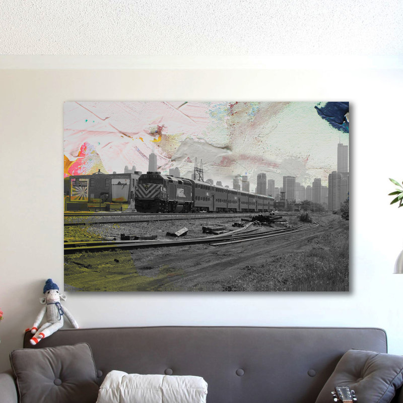 Train Home by Kent Youngstrom - Wrapped Canvas Print, 81 cm H x 122 cm W x 4 cm D