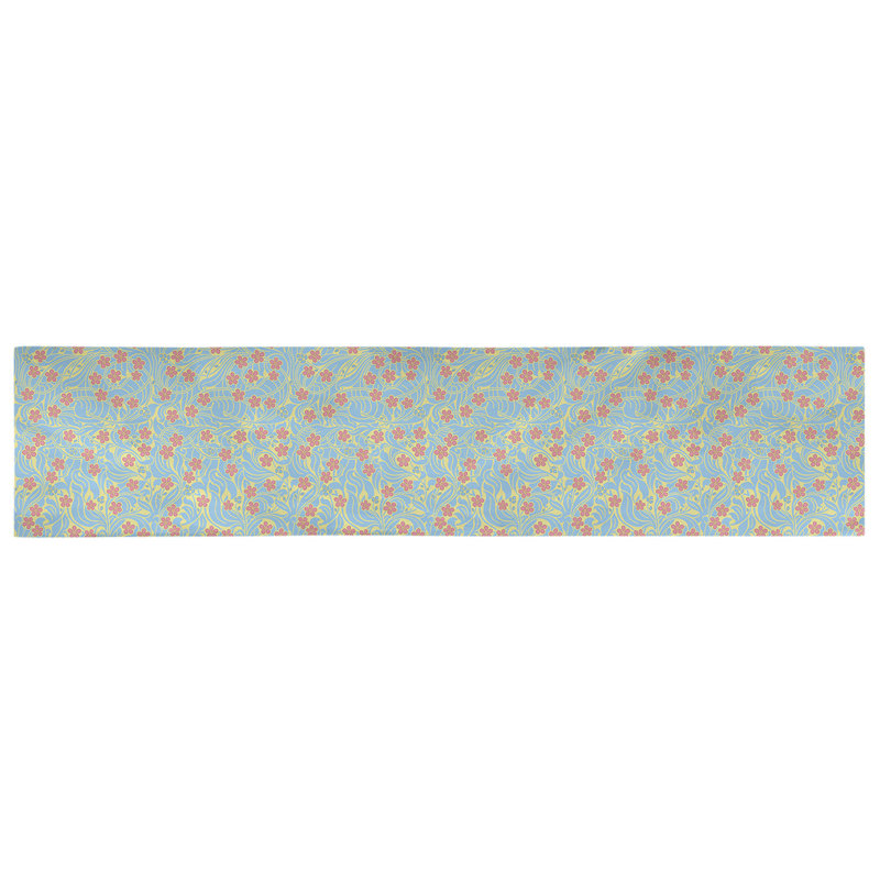 Chemin de table floral - Collection Avicia, polyester résistant à la décoloration en plusieurs couleurs, lavable à la machine