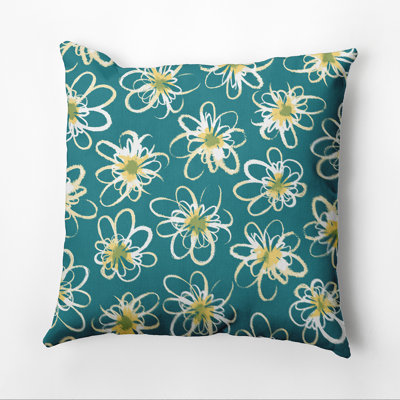 Housse et insert de coussin d'extérieur carré Botanical Blooms