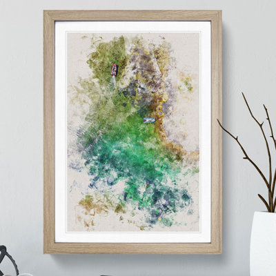 Boats in Catalunya Spain Watercolour - Picture Frame Graphic Art