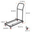 110 lb Chariot à roulettes pliable Capacité-93800750