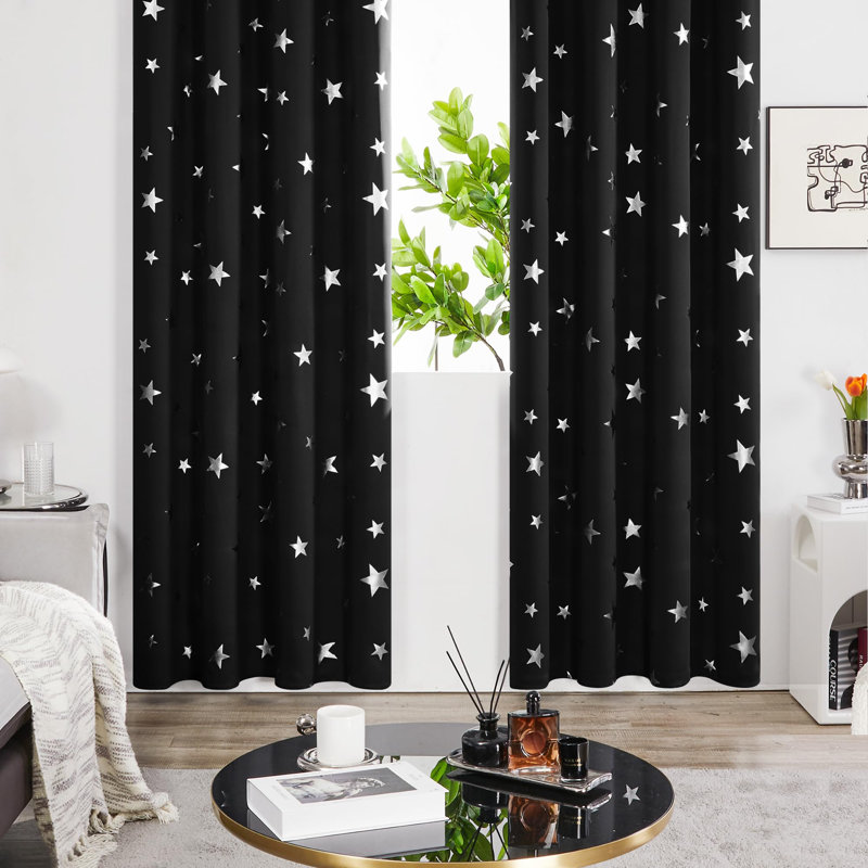 Quentrell Blackout Curtain Pair, 55cm Width x 245cm Drop