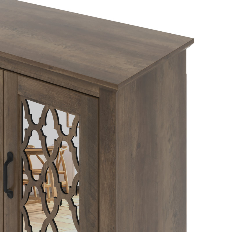 Ensemble de salon coordonné 3 pièces Weddel Basilico, Knotty Oak