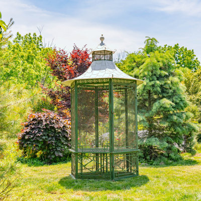 4 pi L 4 pi. D Pavillon de jardin en dôme de fer