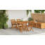 Maxille 4 - Person Teak Patio Dining Set with Rectangular Table