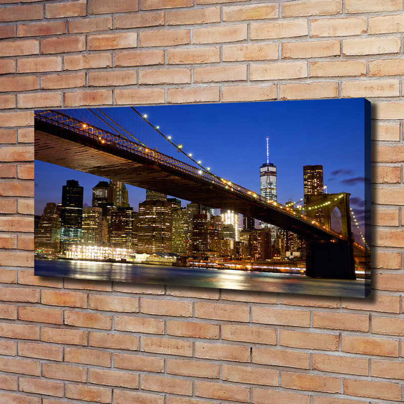 Manhattan New York - Wrapped Canvas Print