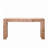 Rustic Wood Console Table with Natural Log Accent