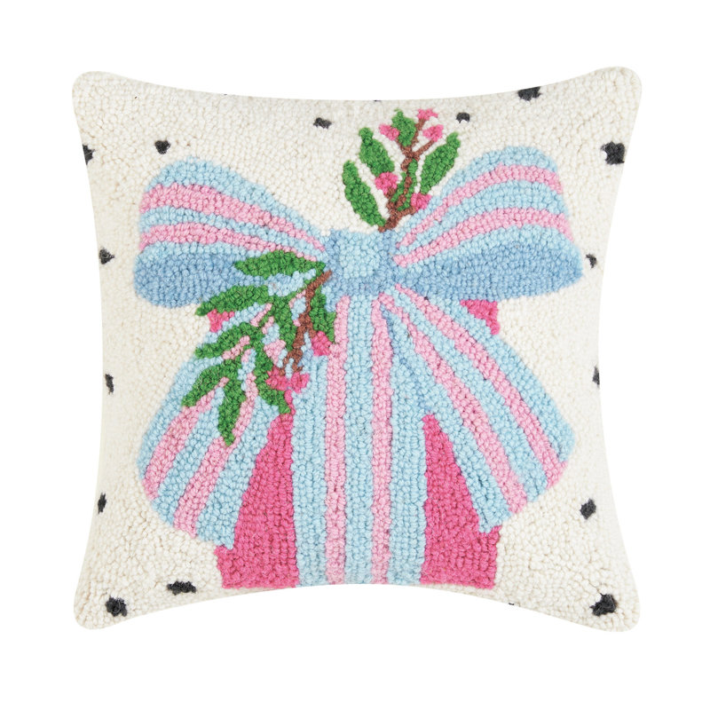 Coussin décoratif à pois