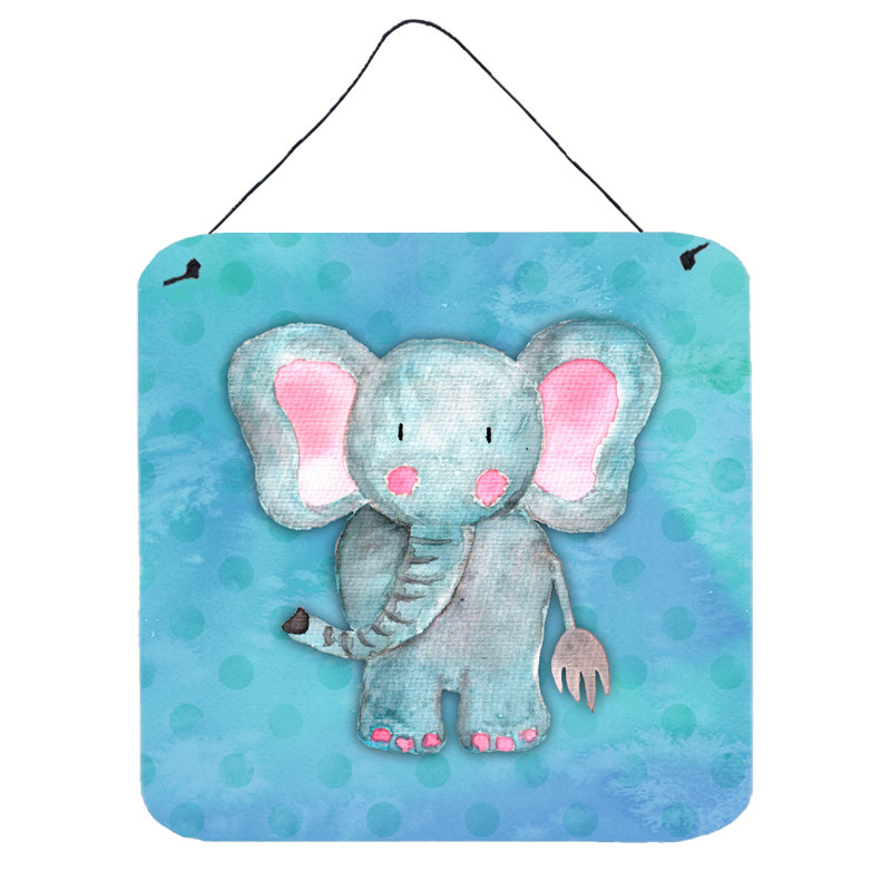 Miguel Elephant Aluminum Wall Décor
