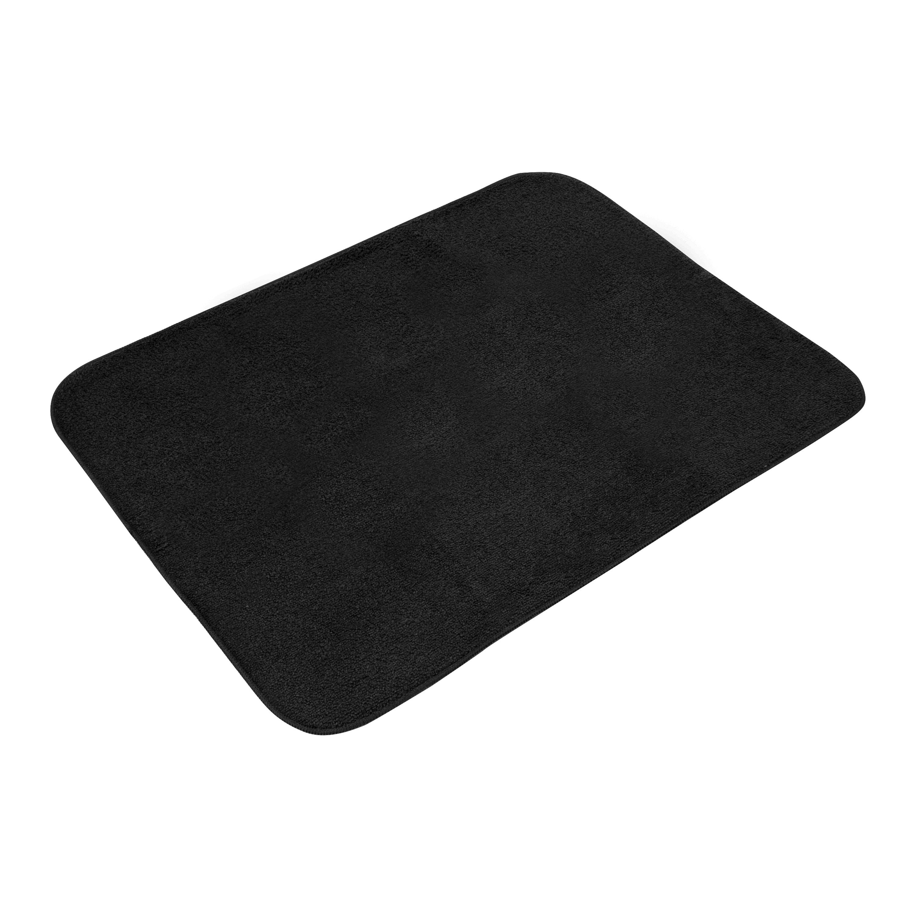 Extra Large Microfiber Dish Drying Mat, 20 x 28, BLACK CHARCOAL