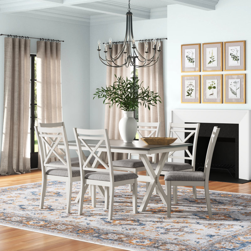 Maier Wood 7-Piece Dining Table Set