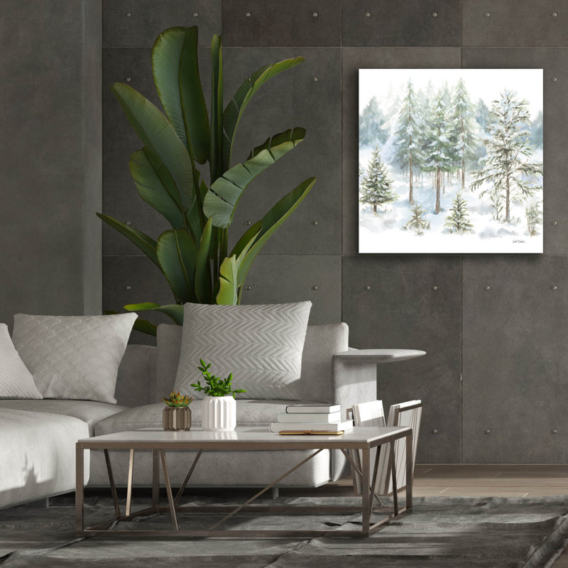 «Woodland Santa Pattern 4» par Leslie Trimbach, art mural sur toile, H 37 po x l 37 po