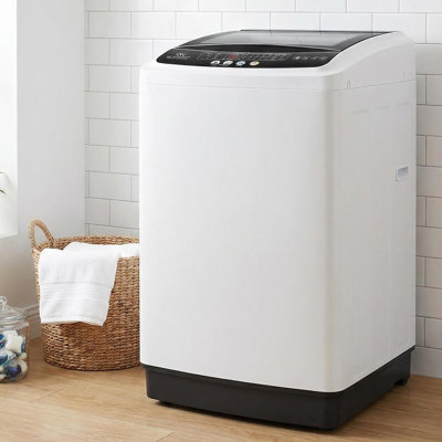 20 Lb Capacity Portable Washing Machine With Glass Top & 480w Motor - 2.8 Cu.ft Fully Automatic Washer For Apartments & Rvs
