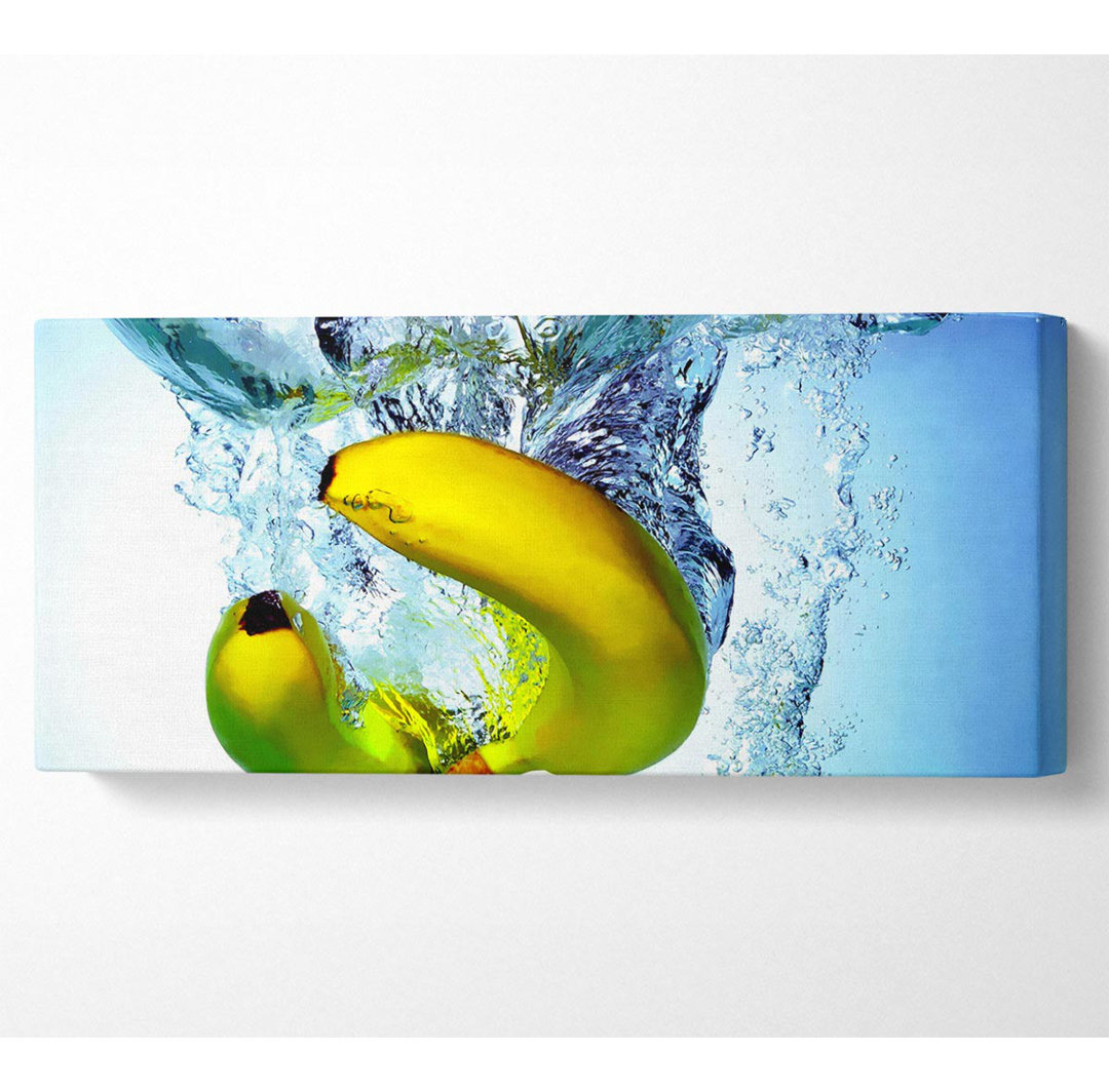 Banana Splash Panoramaleinwand