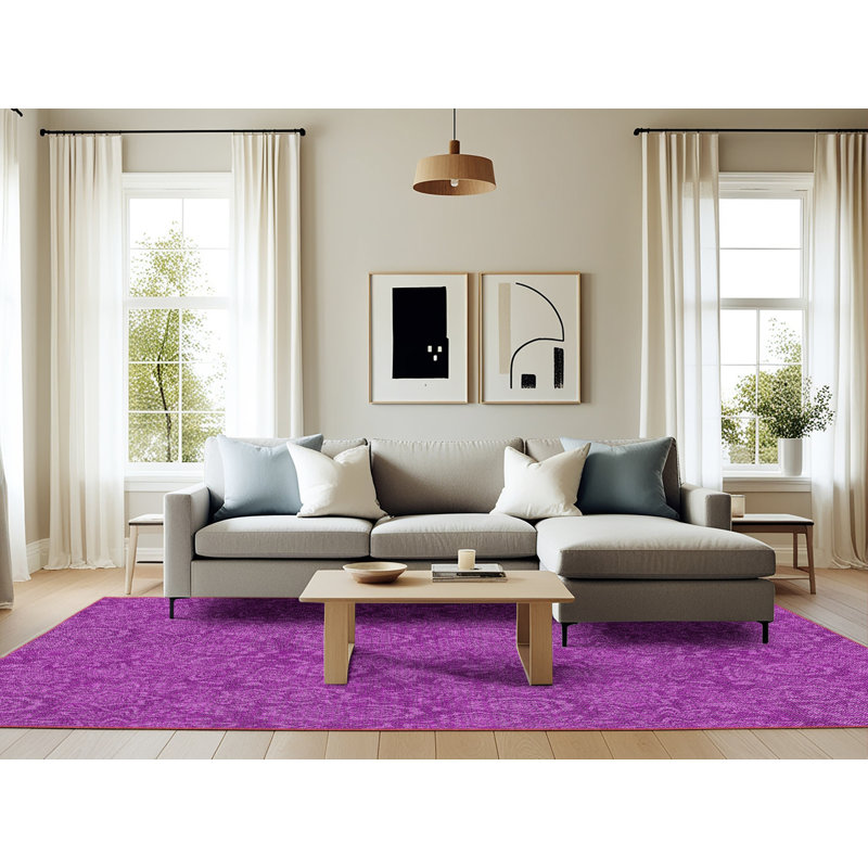 Tapis rose Elko, Rectangle 6 pi x 9 pi