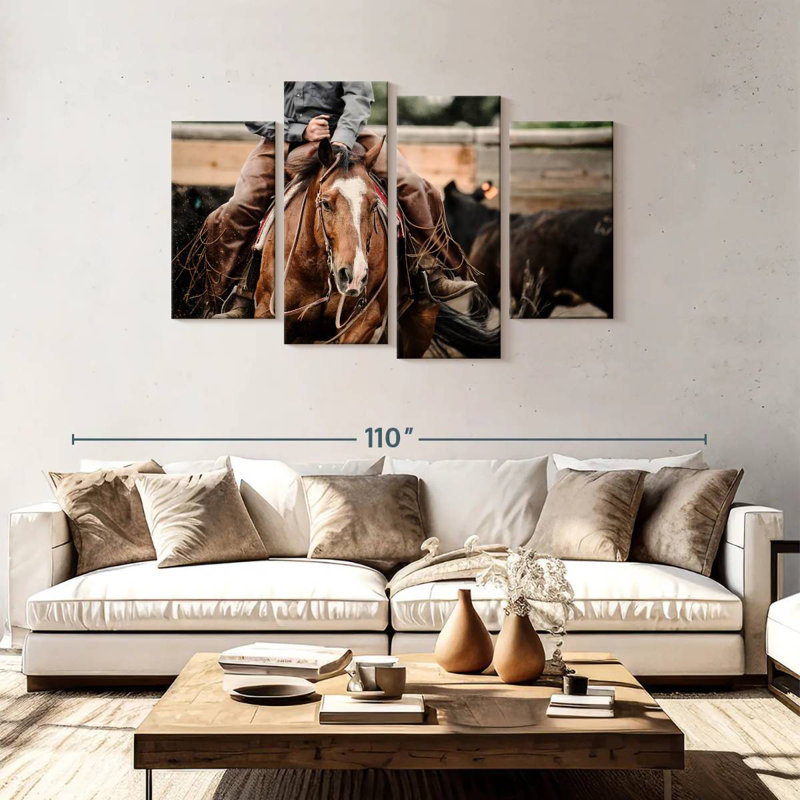 Cheval de coupe I, H 48 po x l 75 po