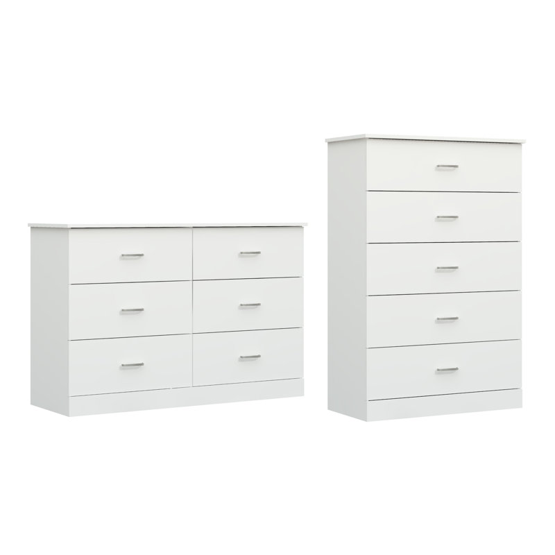 Allyannah 2 Pieces Bedroom Set, White