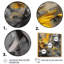 Deonka jaune moutarde et gris vif - décoration murale abstraite-87333097-87333100