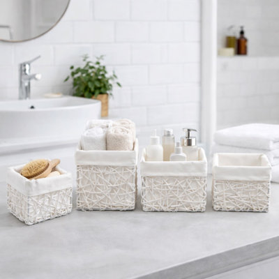 Ensemble de paniers de rangement 4 pièces