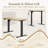 Whole-Piece Electric Standing Desk, 48 X 24 Inches Adjustable Height Sit-Stand Desk, 1.18" Thick Desktop, 4 Memory Height Settings, Black-125134998
