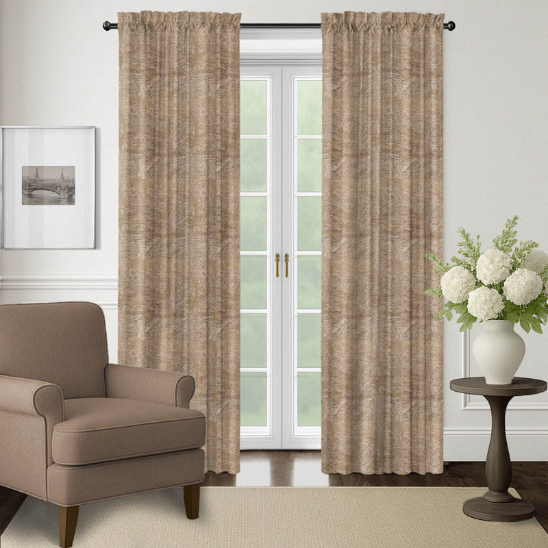 Ensemble de 2 panneaux de rideaux à passe-tringle Henley - 50 x 96, 96