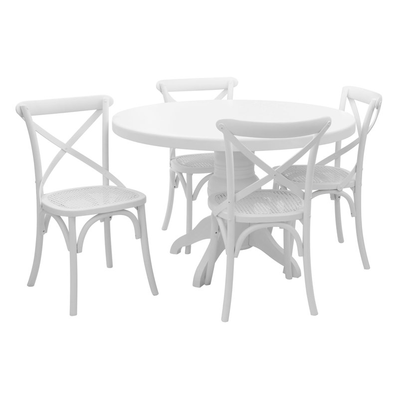 Baume 4 - Person Dining Set, White Wash