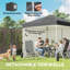 8.2 x 8.2 ft Pop Up Canopy Tent with Sidewalls, Instant Canopy