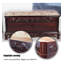 Repose-pieds avec rangement en bois massif camphre