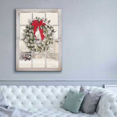 «On the Farm Window View» par Lori Deiter, art mural sur toile